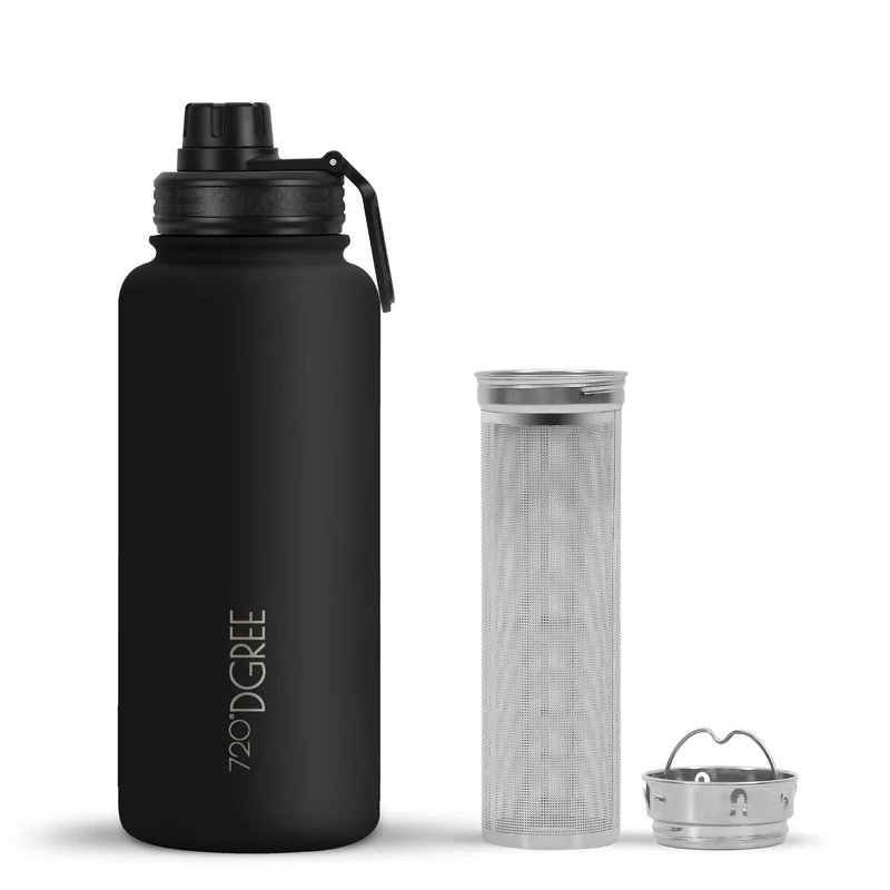 noLimit | Isolier Trinkflasche mit Edelstahlsieb und Sportdeckel