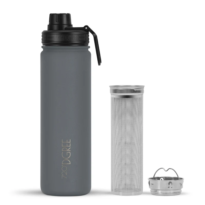 noLimit | Isolier Trinkflasche mit Edelstahlsieb und Sportdeckel