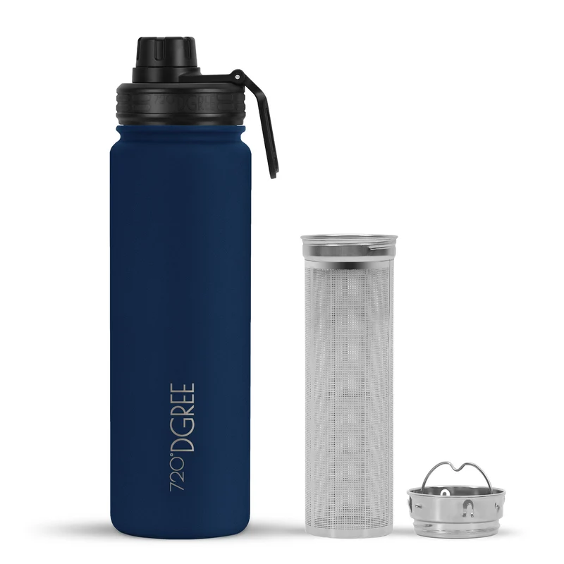 noLimit | Isolier Trinkflasche mit Edelstahlsieb und Sportdeckel