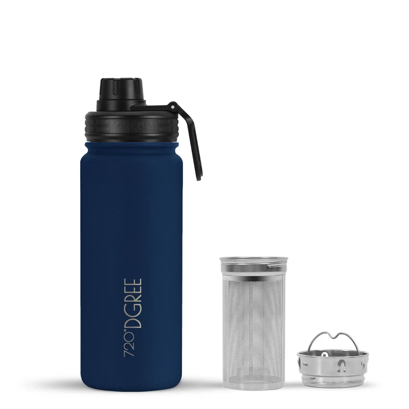 noLimit | Isolier Trinkflasche mit Edelstahlsieb und Sportdeckel