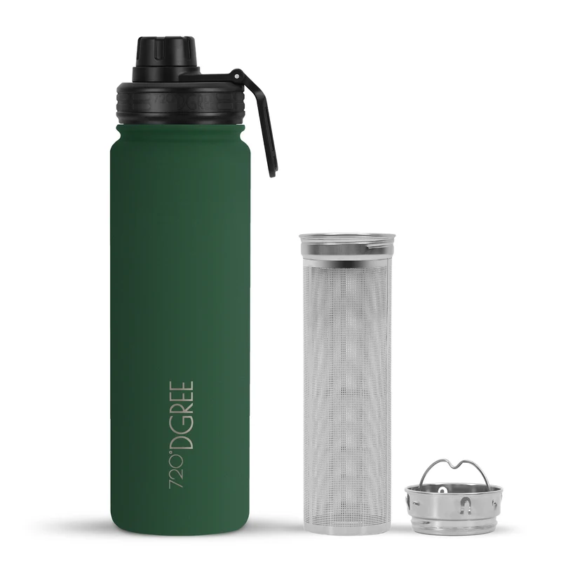 noLimit | Isolier Trinkflasche mit Edelstahlsieb und Sportdeckel