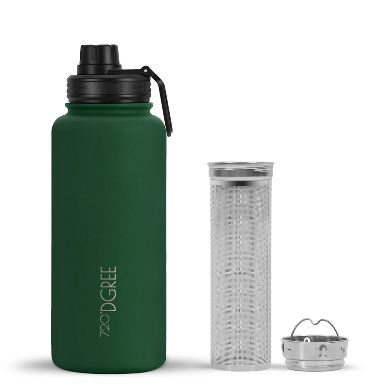 noLimit | Isolier Trinkflasche mit Edelstahlsieb und Sportdeckel