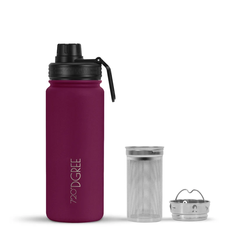 noLimit | Isolier Trinkflasche mit Edelstahlsieb und Sportdeckel
