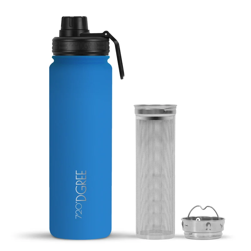 noLimit | Isolier Trinkflasche mit Edelstahlsieb und Sportdeckel