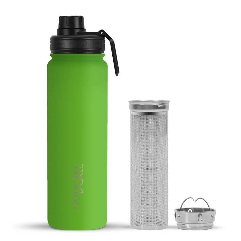 noLimit | Isolier Trinkflasche mit Edelstahlsieb und Sportdeckel