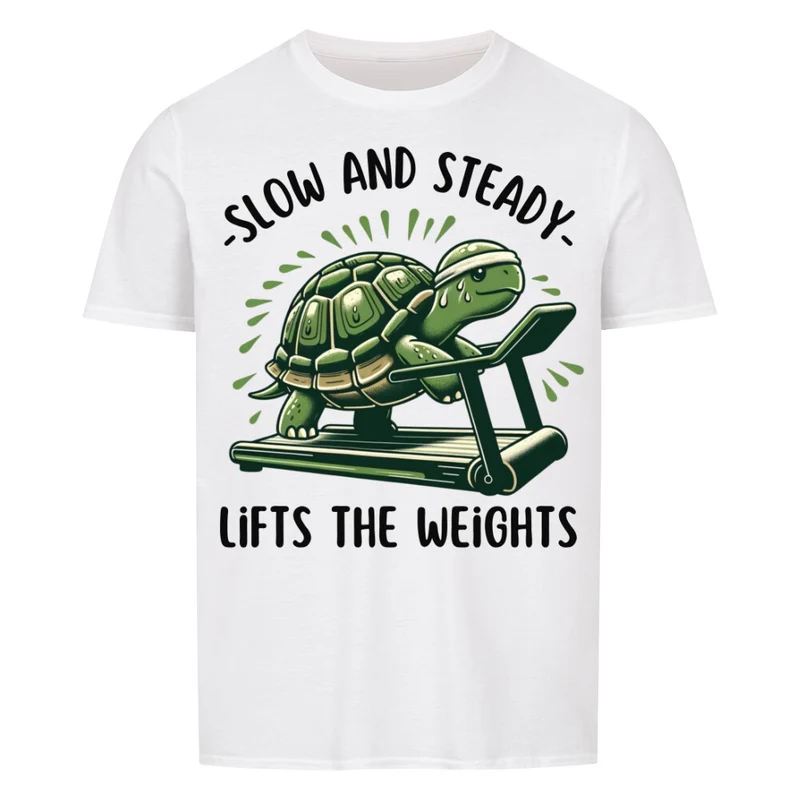 SLOW AND STEADY - Regular Shirt - Frontprint