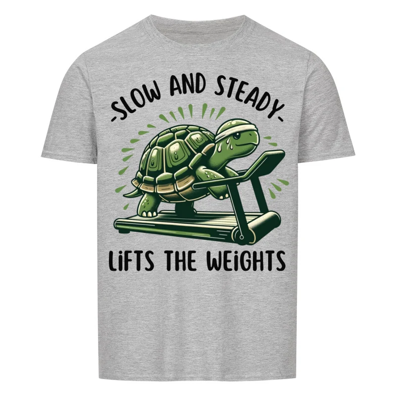 SLOW AND STEADY - Regular Shirt - Frontprint