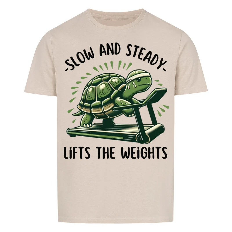 SLOW AND STEADY - Regular Shirt - Frontprint