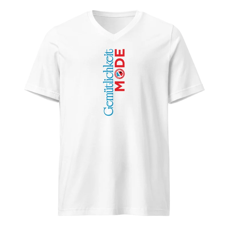 Gemutlichkeit Mode - Light Unisex V-Neck T-Shirt