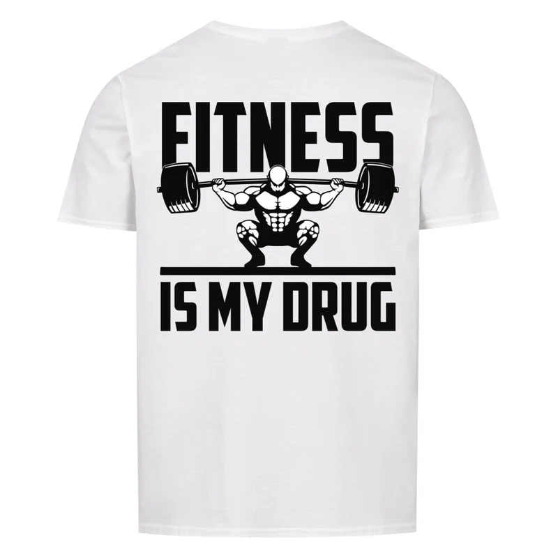 FITNESS IS MY - Regular Shirt - Backprint