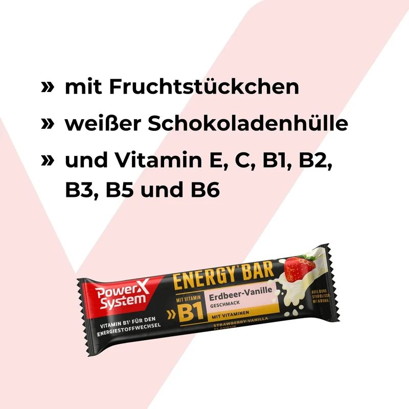 Energy Bar Erdbeer-Vanille - 24 x 35g