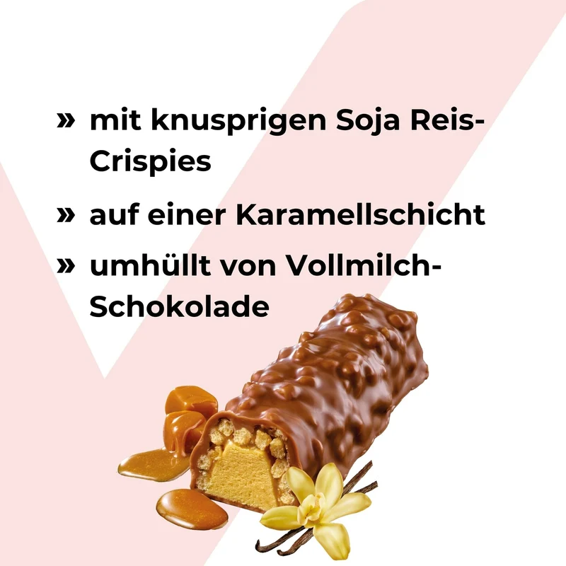 Crunchy Bar Vanilla-Caramel - 21 x 45g