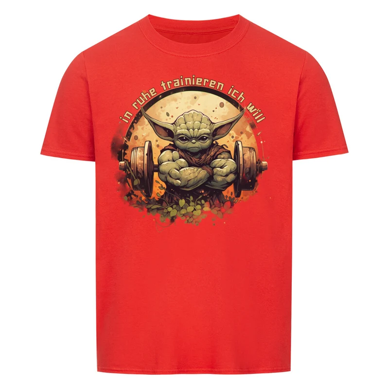 IN RUHE TRAINIEREN ICH WILL - Regular Shirt - Frontprint