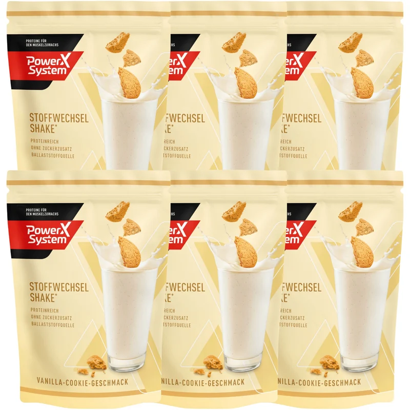 Stoffwechsel Shake* Vanilla-Cookie - 6 x 350g