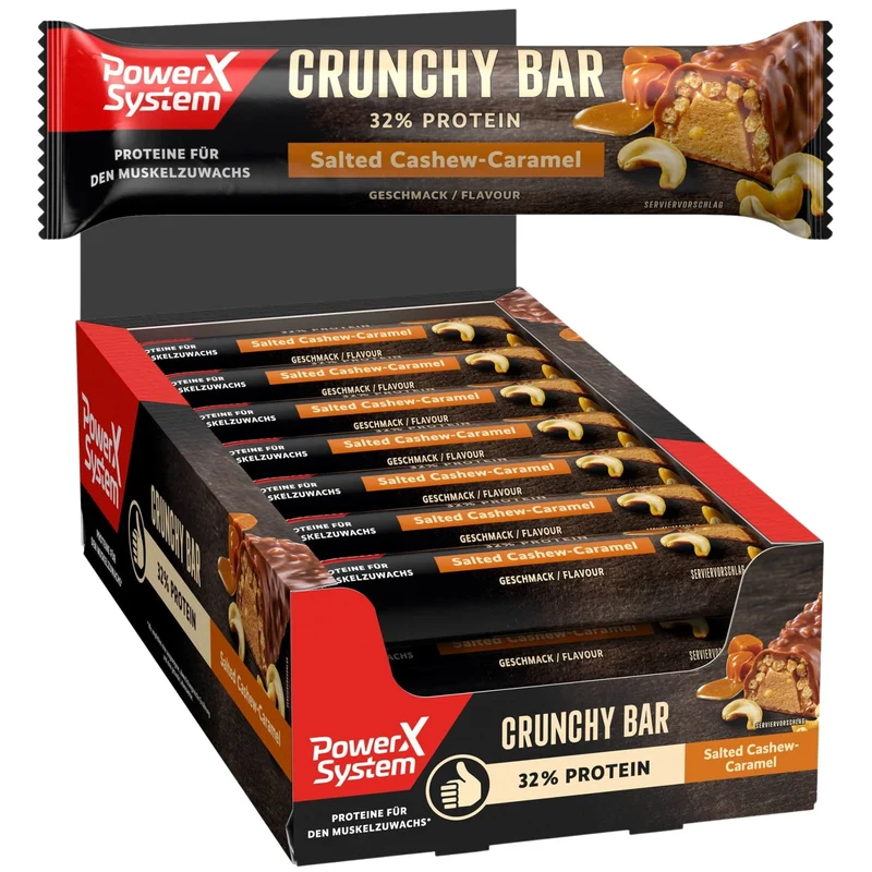 Crunchy Bar Salted Cashew-Caramel - 21 x 45g