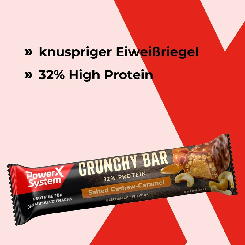 Crunchy Bar Salted Cashew-Caramel - 21 x 45g