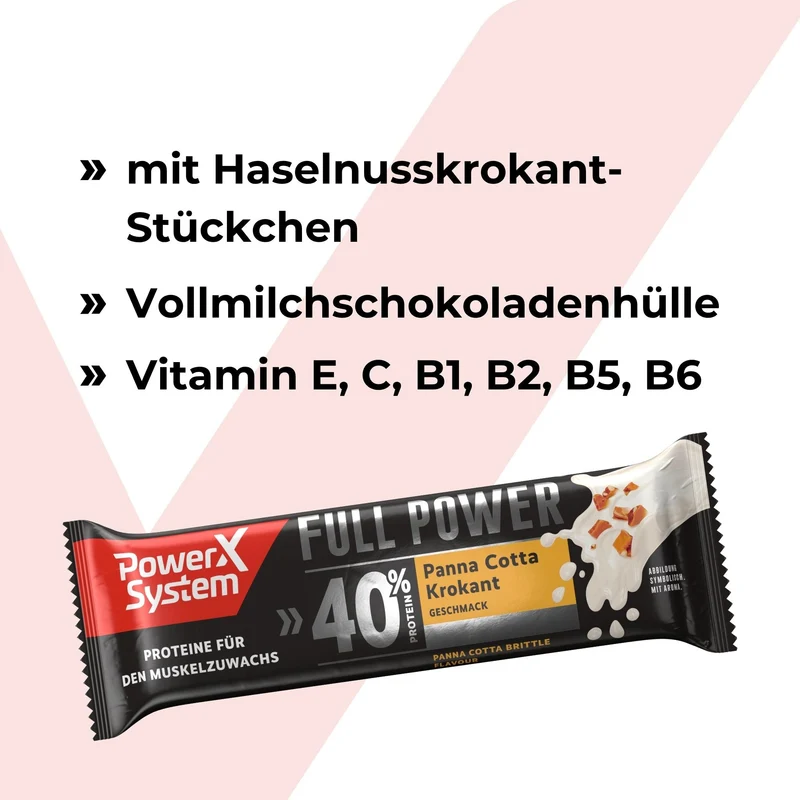Full Power Panna Cotta Krokant - 20 x 70g