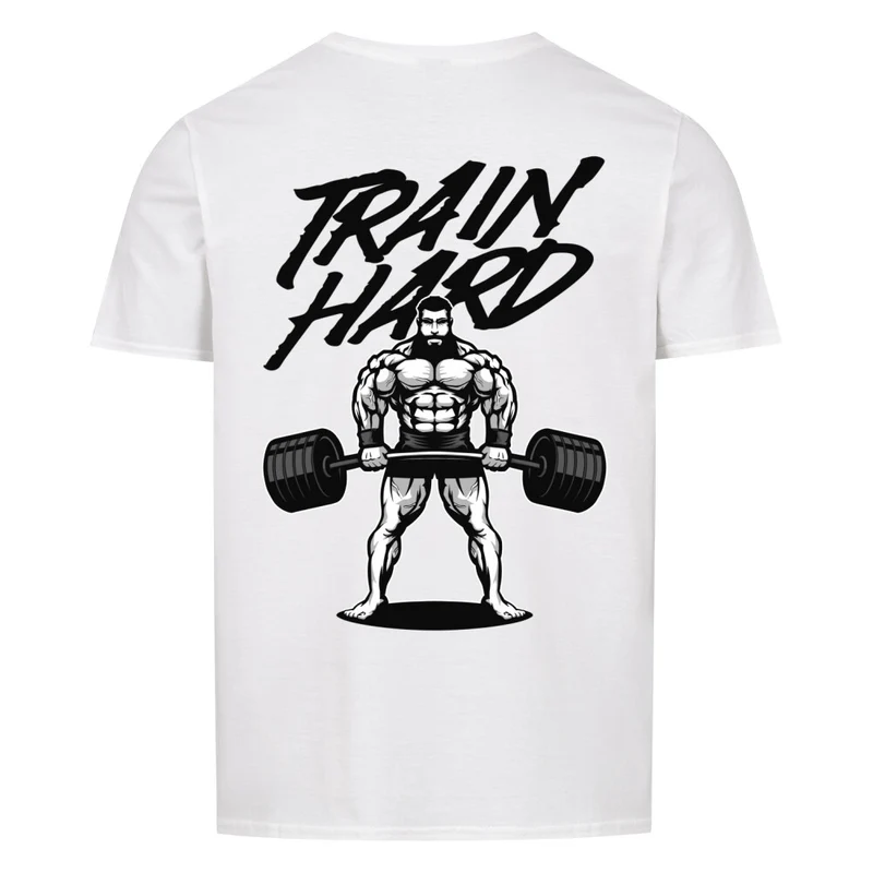 TRAIN HARD - Regular Shirt - Backprint