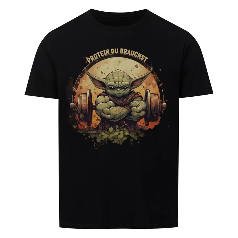 PROTEIN DU BRAUCHST - Regular Shirt - Frontprint