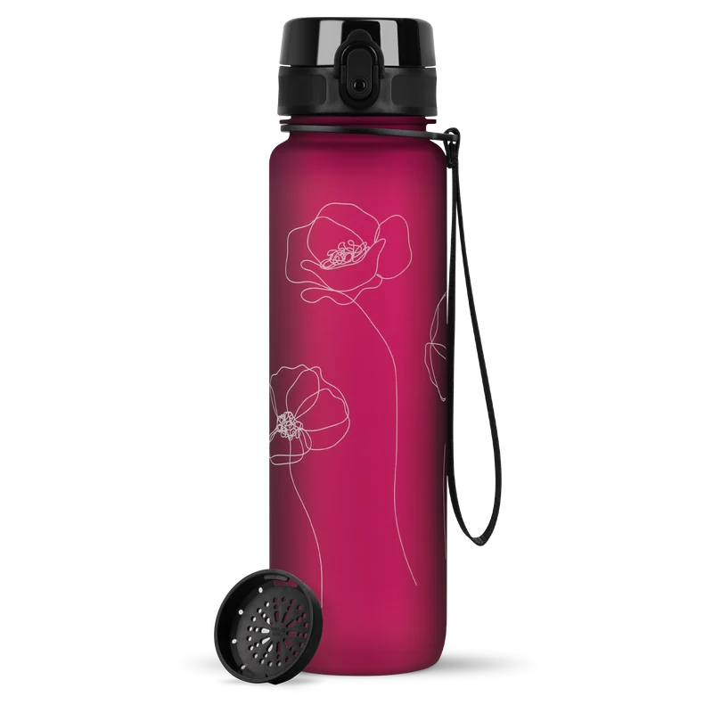 uberBottle Trinkflasche Tracker und Motive | softTouch Sieb