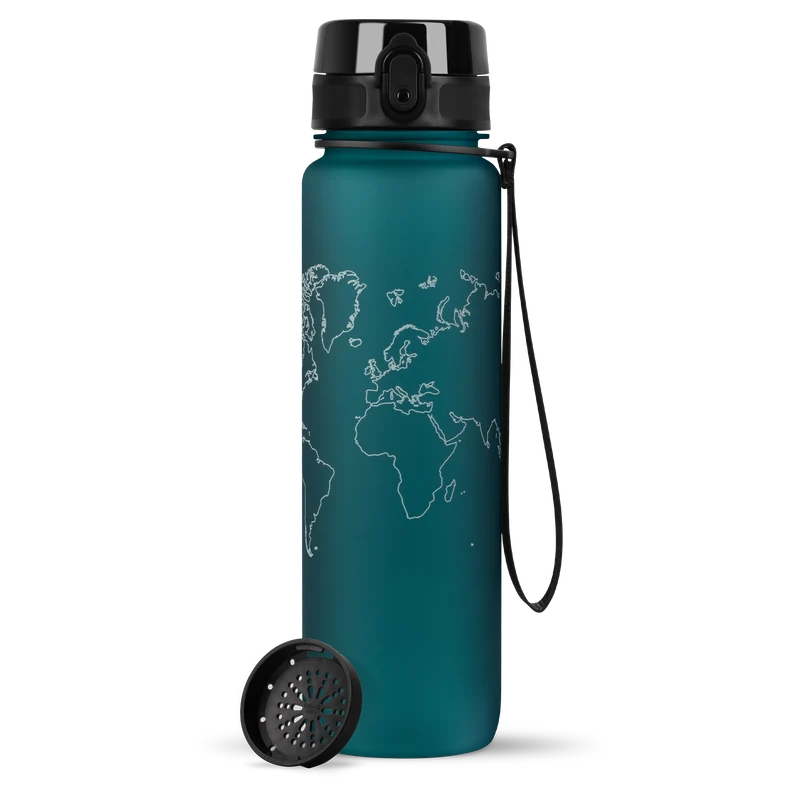 uberBottle Trinkflasche Tracker und Motive | softTouch Sieb