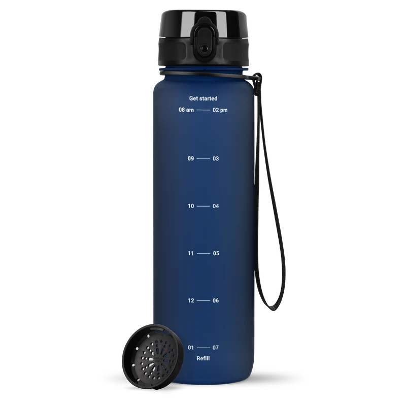 uberBottle Trinkflasche Tracker und Motive | softTouch Sieb