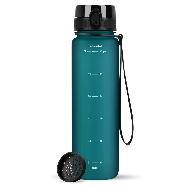 uberBottle Trinkflasche Tracker und Motive | softTouch Sieb