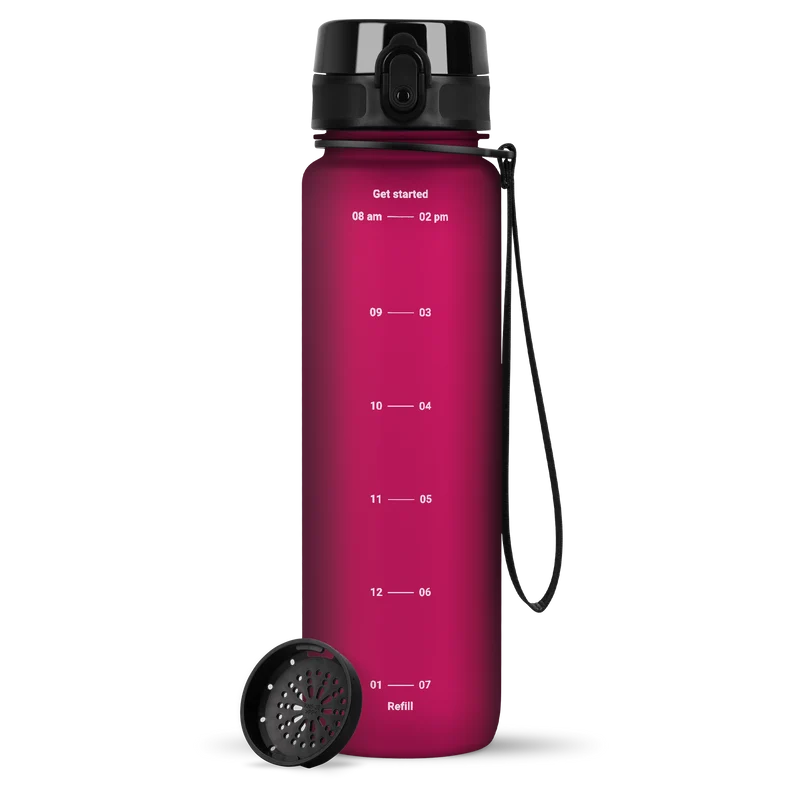 uberBottle Trinkflasche Tracker und Motive | softTouch Sieb