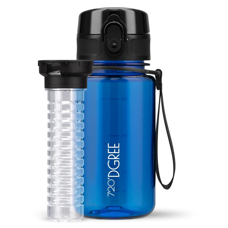 uberBottle Trinkflasche | crystalClear Fruchtbehälter - 350ml