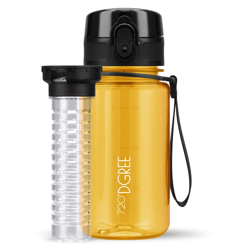 uberBottle Trinkflasche | crystalClear Fruchtbehälter - 350ml