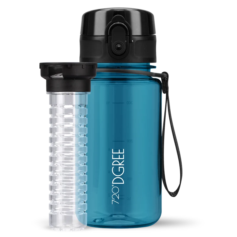uberBottle Trinkflasche | crystalClear Fruchtbehälter - 350ml