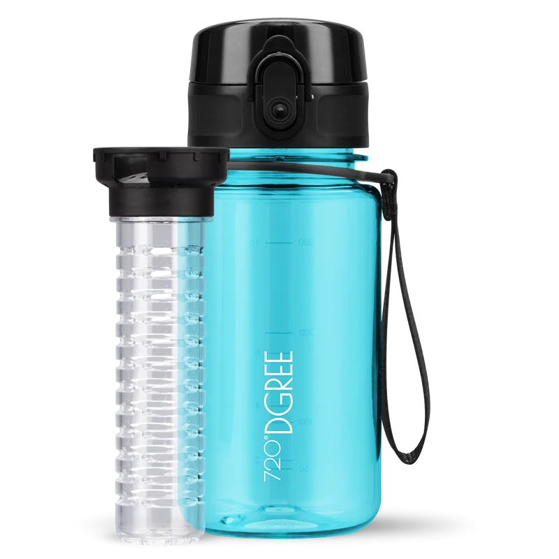 uberBottle Trinkflasche | crystalClear Fruchtbehälter - 350ml