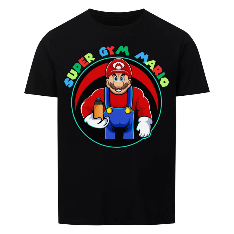 SUPER GYM MARIO - Regular Shirt - Frontprint