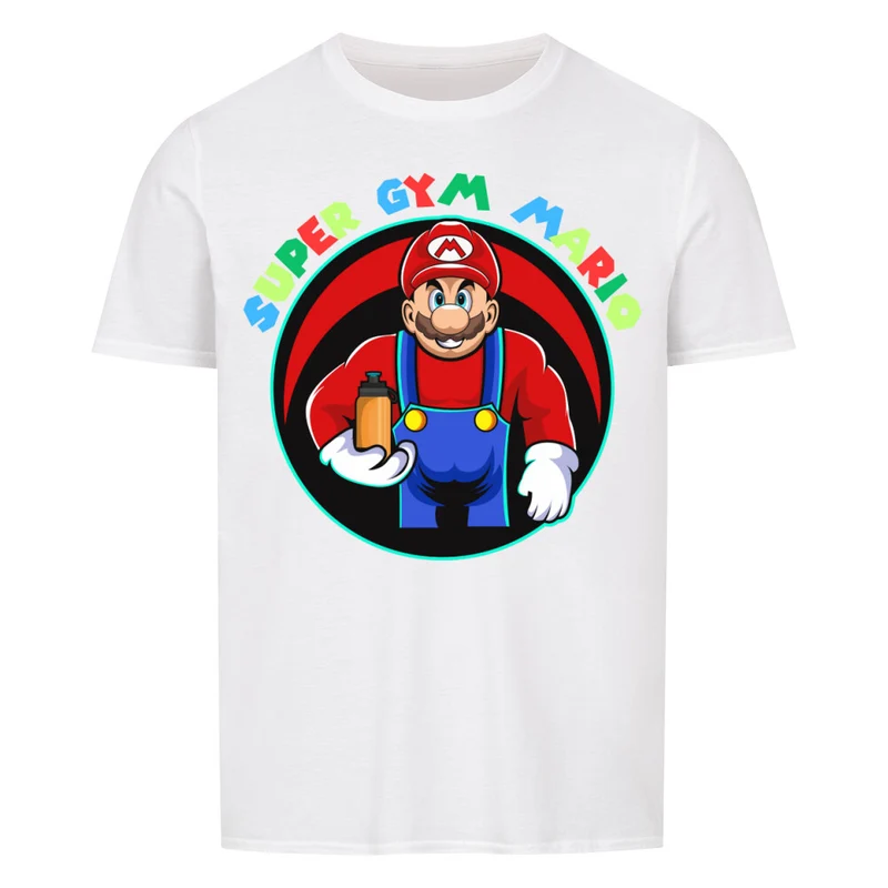 SUPER GYM MARIO - Regular Shirt - Frontprint
