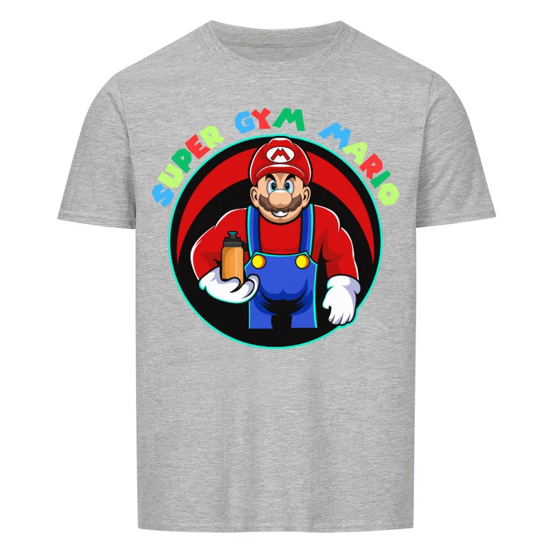 SUPER GYM MARIO - Regular Shirt - Frontprint