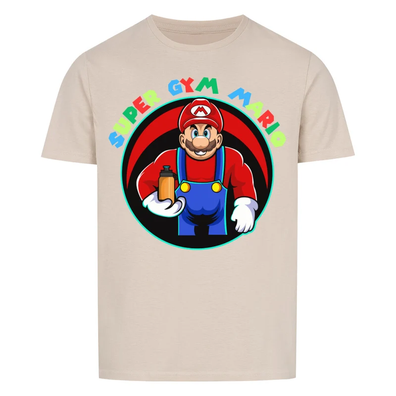 SUPER GYM MARIO - Regular Shirt - Frontprint