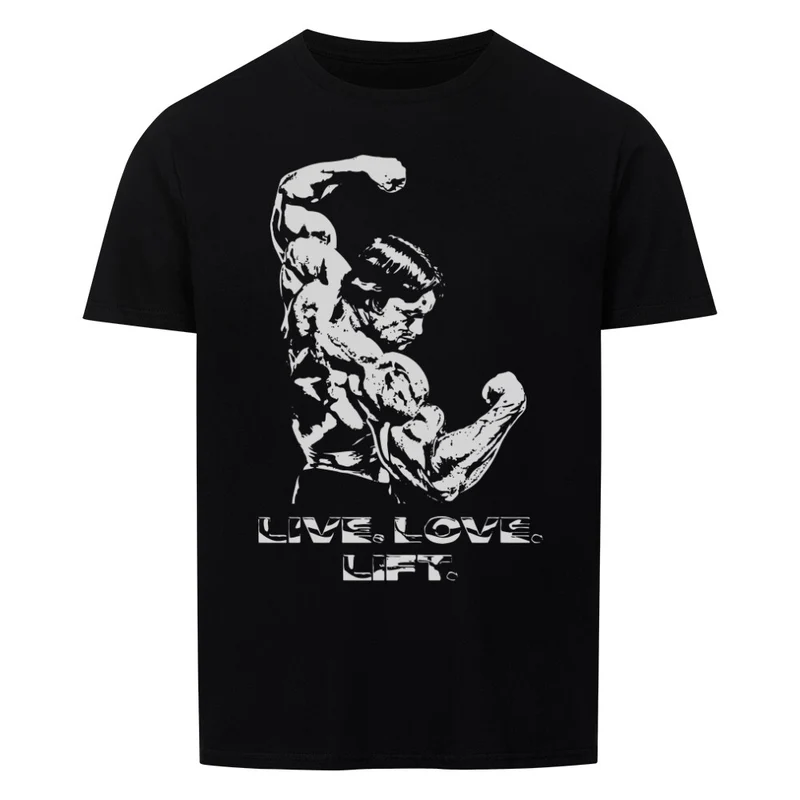 LIVE LOVE LIFT -Regular Shirt - Frontprint