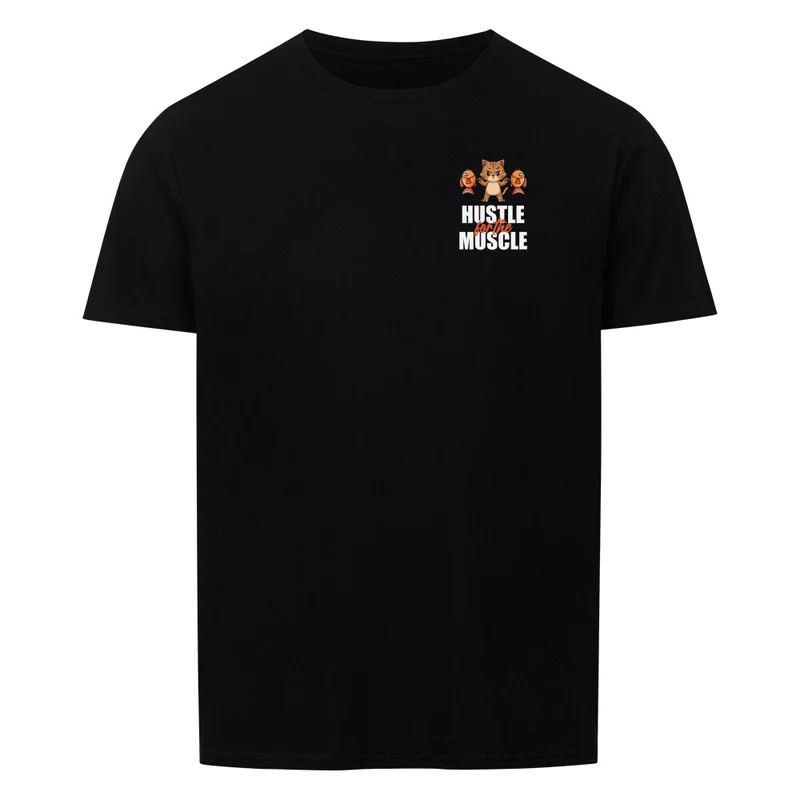 HUSTLE - Regular Shirt - Frontprint klein