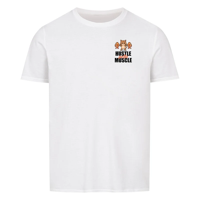 HUSTLE - Regular Shirt - Frontprint klein