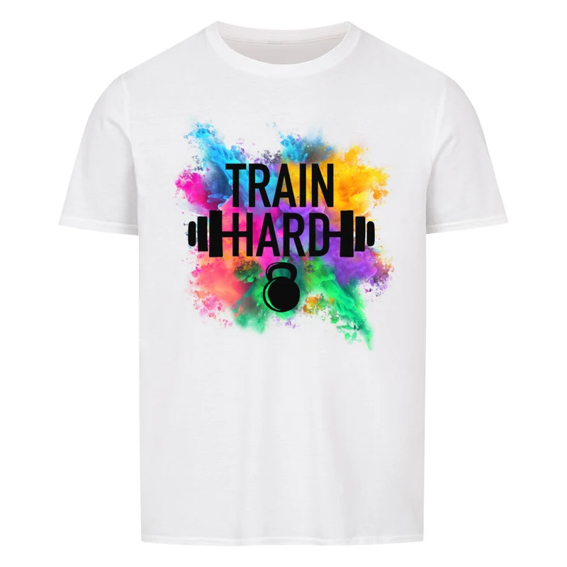 TRAINN HARD - Regular Shirt - Frontprint