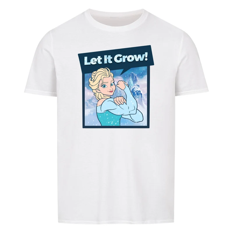 LET IT GROW - Regular Shirt - Frontprint
