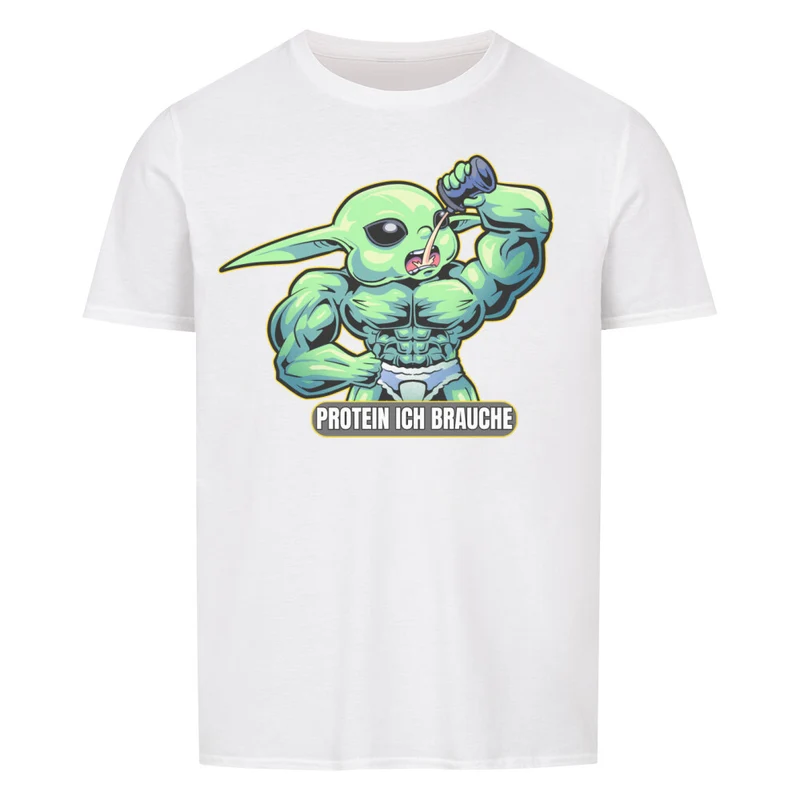 PROTEIN ICH BRAUCHE - Regular Shirt - Frontprint