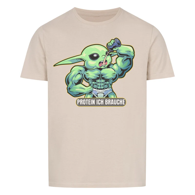 PROTEIN ICH BRAUCHE - Regular Shirt - Frontprint