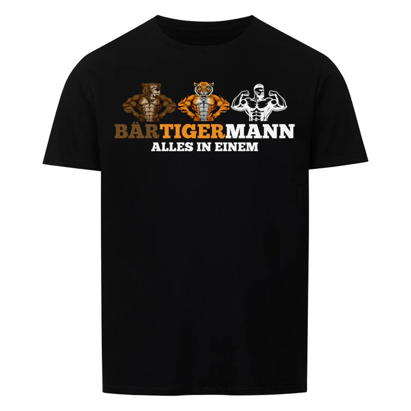 BÄRTIGERMANN - Regular Shirt - Frontprint