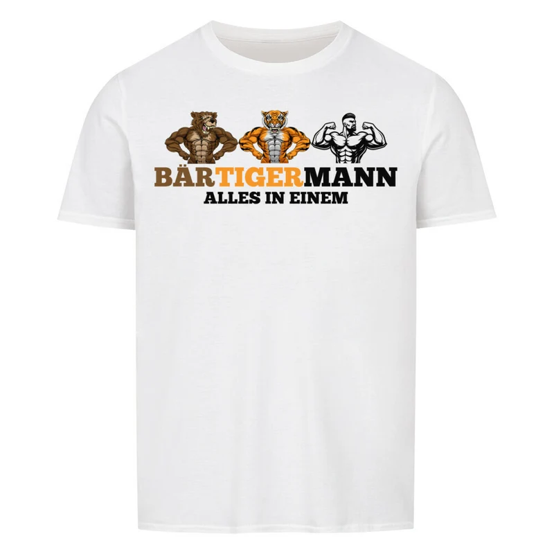 BÄRTIGERMANN - Regular Shirt - Frontprint