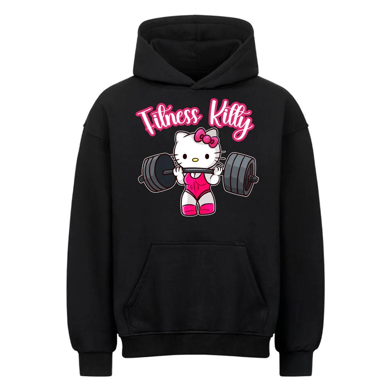 Fitness Kitty - Oversized Hoodie