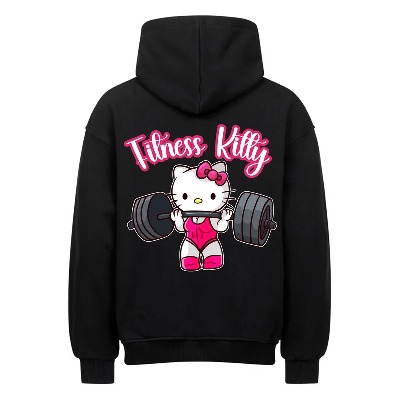 Fitness Kitty - Oversized Hoodie