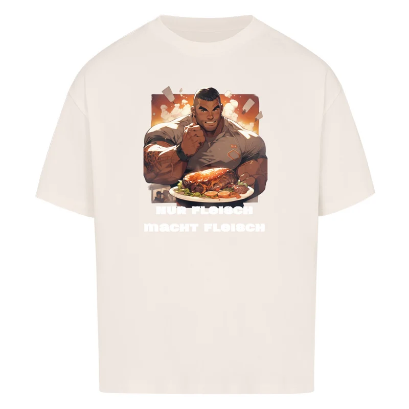 NUR FLEISCH MACHT FLEISCH - OVERSIZED SHIRT