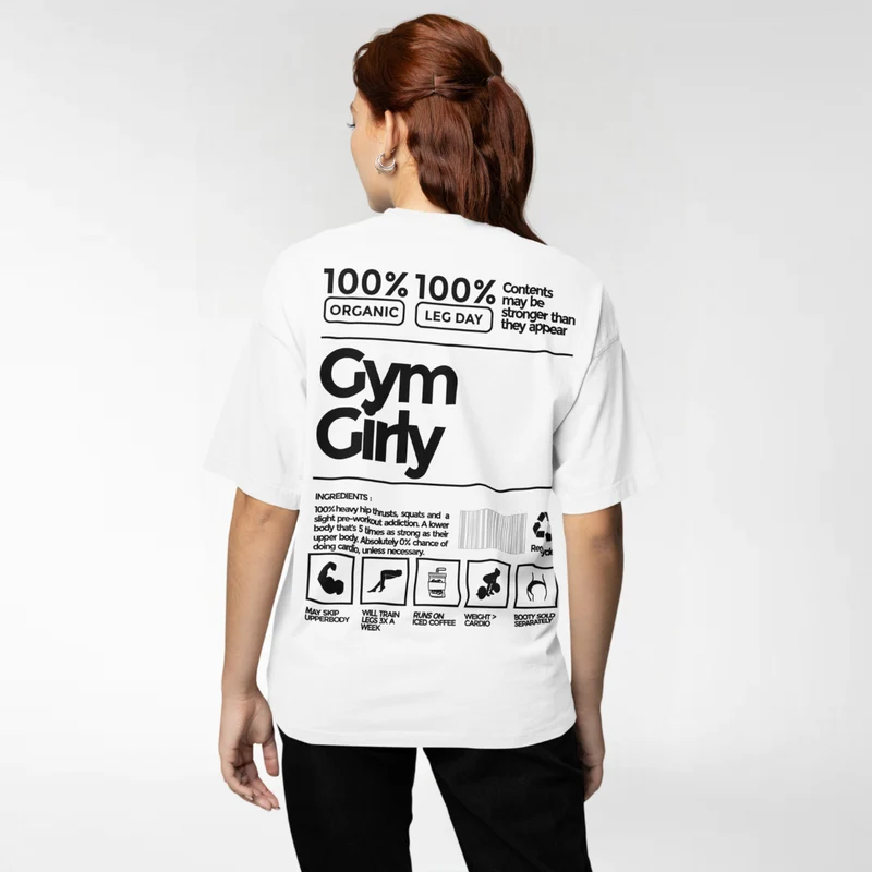 GYM GIRLY - OVERSIZED SHIRT