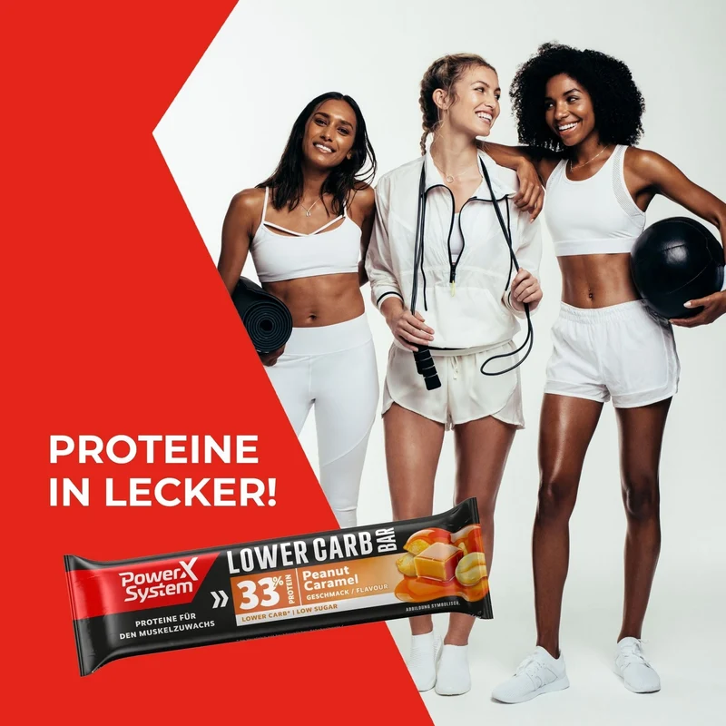 Lower Carb Bar Peanut Caramel - 18 x 45g